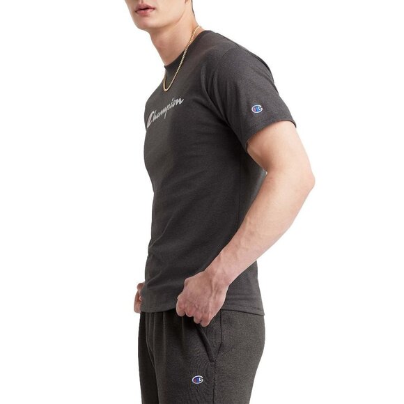 Champion Mens Gray Graphic Tee Logo Short Sleeve T Shirt Sz L New - Picture 2 of 8